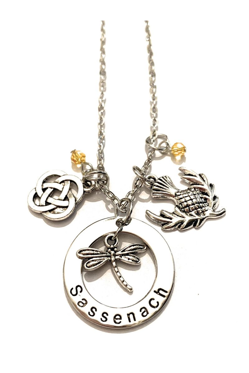 Collana fiore cardo scozzese Sassenach