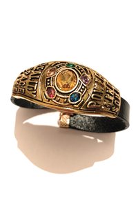 Bracciale Semi Rigido Guanto Dell'Infinito Simil Cuoio