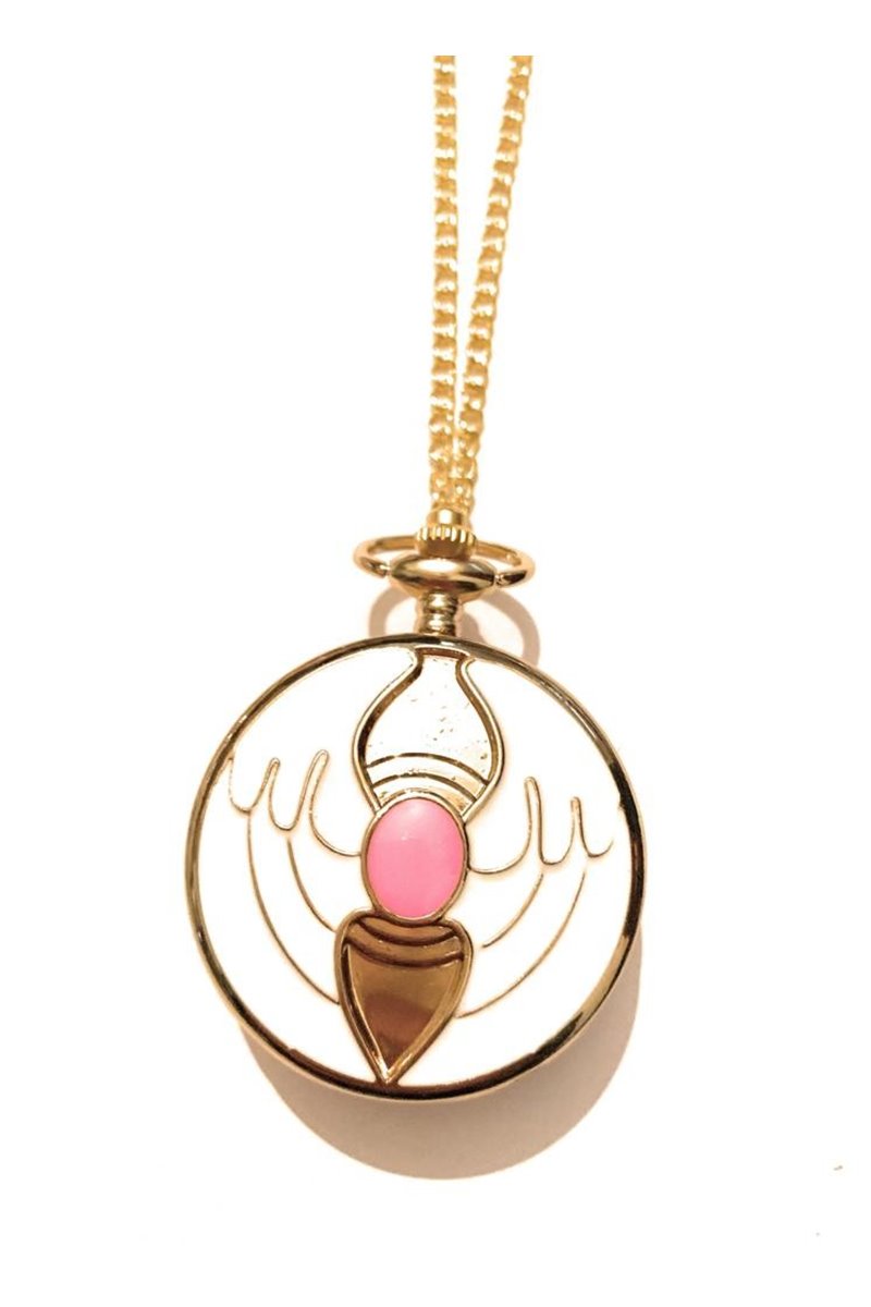 Collana Orologio Card Captor Sakura Funzinante Cuore Luna Sole