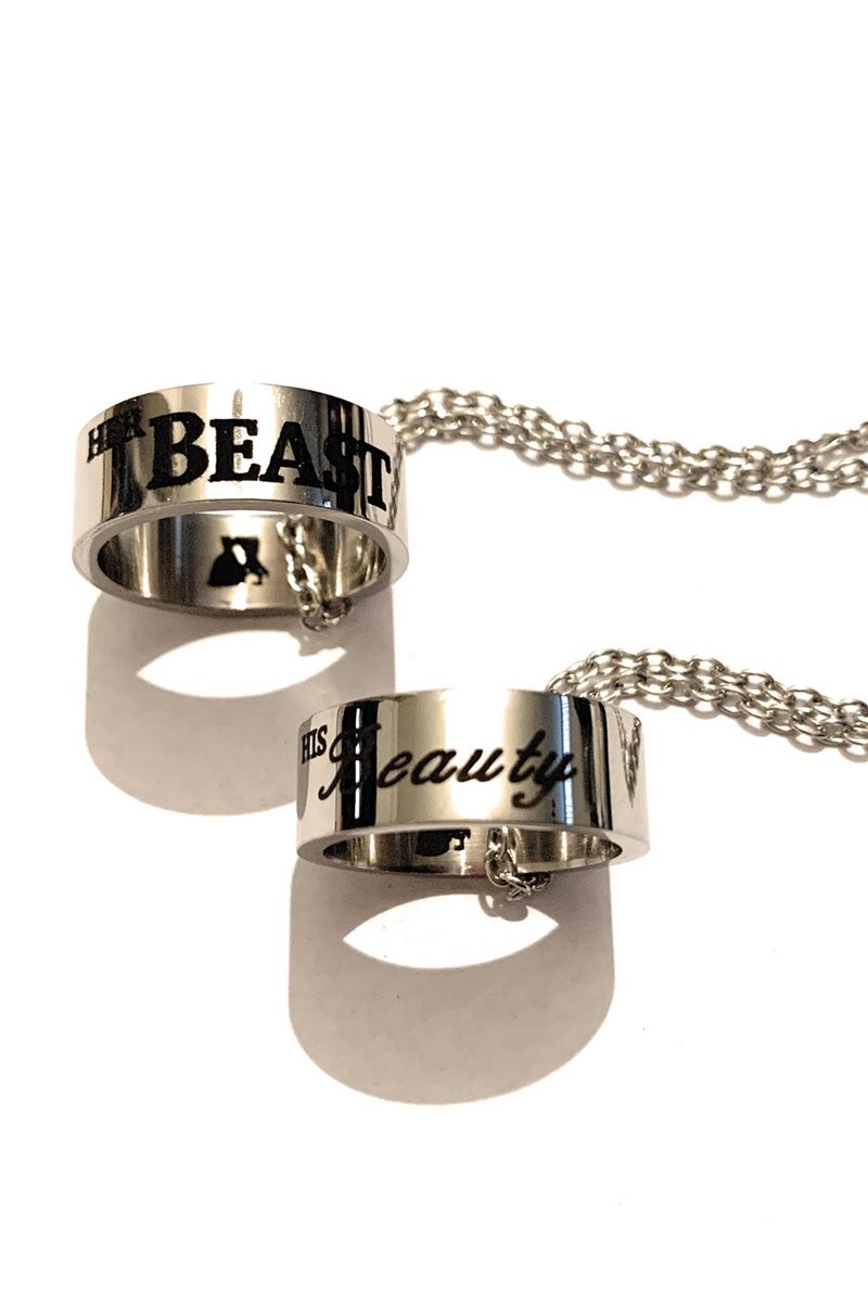 Collane con Anelli His Beauty Her Beast "Sua Bella Sua Bestia"