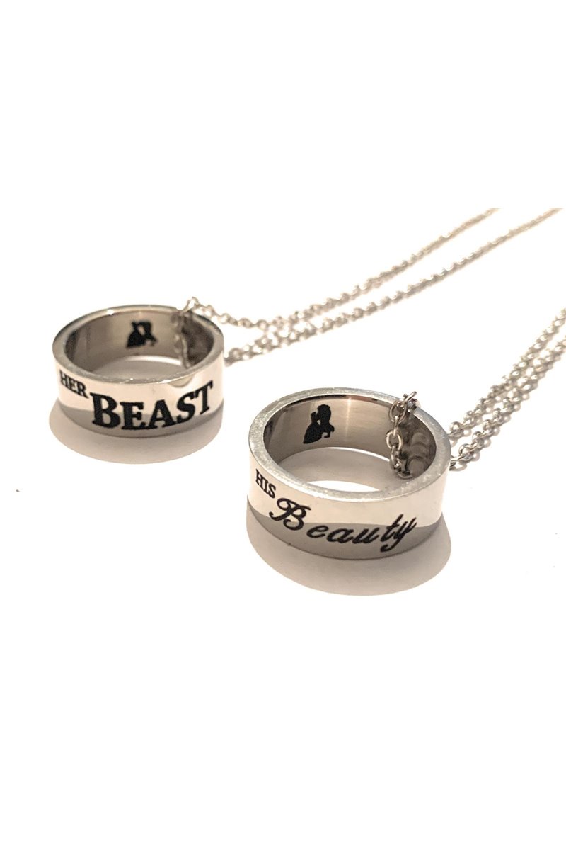 Collane con Anelli His Beauty Her Beast "Sua Bella Sua Bestia"