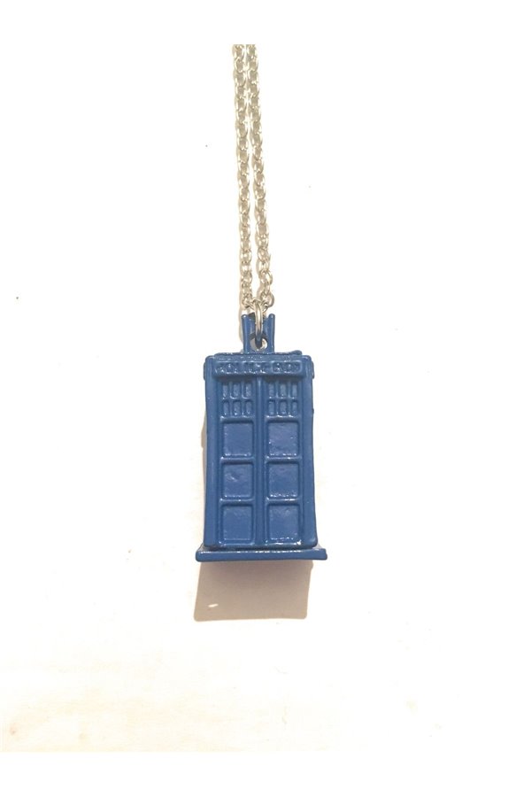 Collana Police Box blu cabina telefonica
