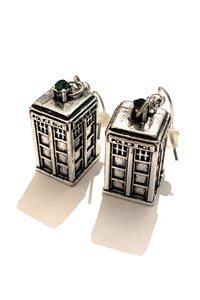 Orecchini Pendenti Police Box cabina telefonica