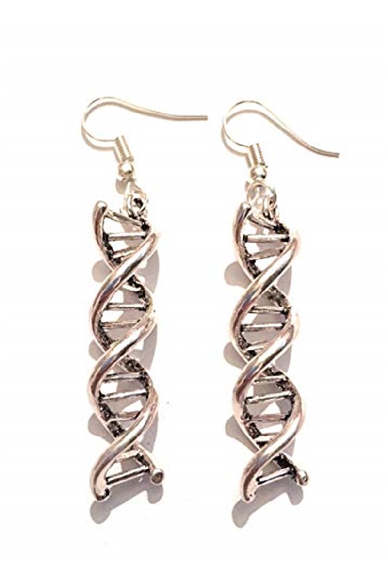 Orecchini DNA Pendenti Metallo Nichel Free infermiera