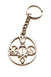 Portachiavi Multifandom 5 simboli fantasy silver