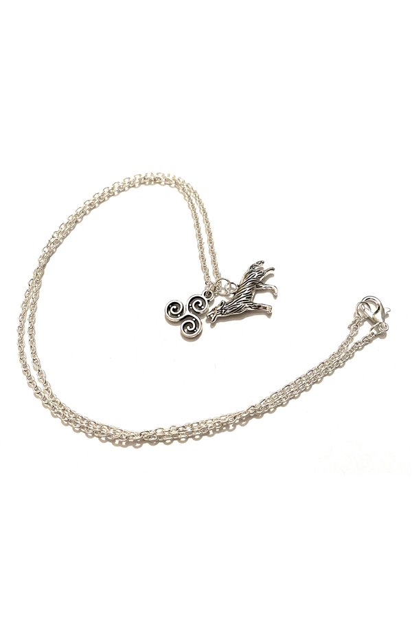 Collana celtica Triskele Lupo lacrosse 2