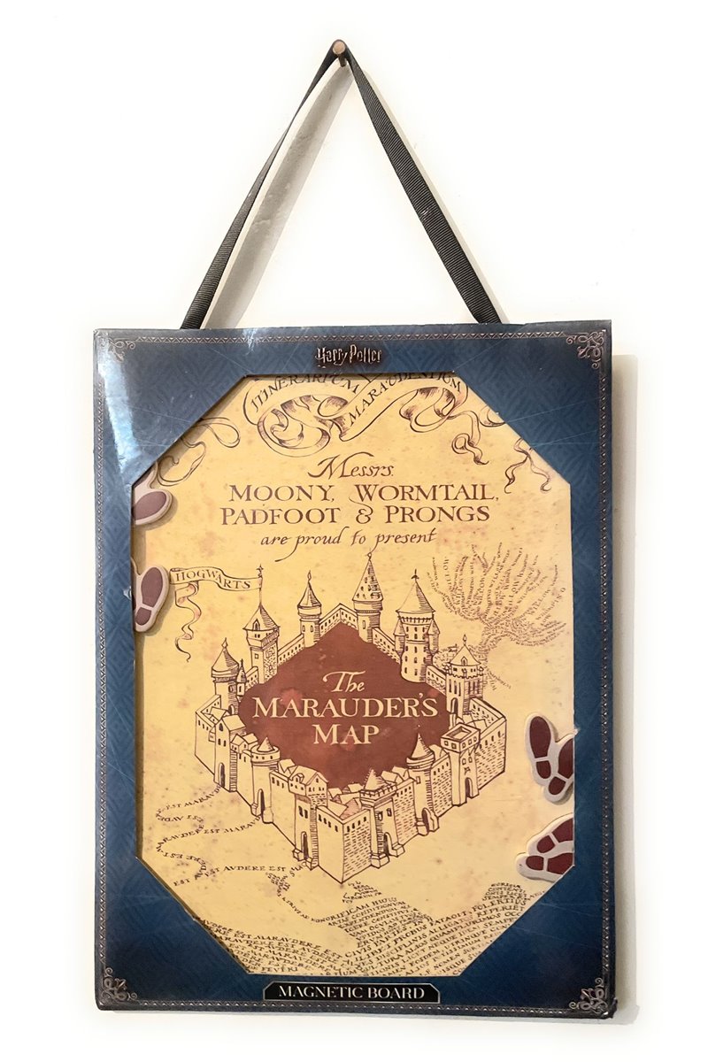 Lavagna Magnetica Mappa del Malandrino Marauder's Map Harry Potter