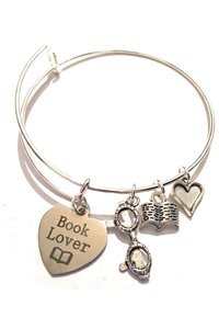 Bracciale Bangle Rigido Book Lover Amante dei Libri
