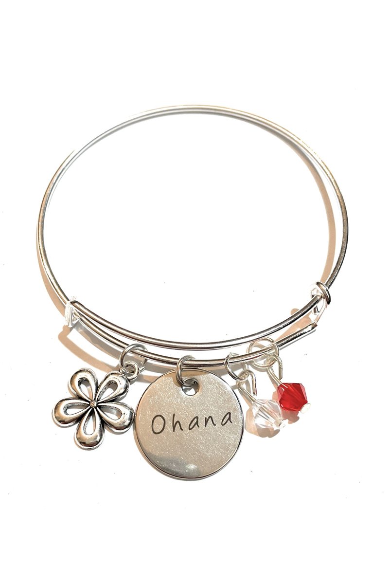 Bracciale Bangle Ohana Fiore means family
