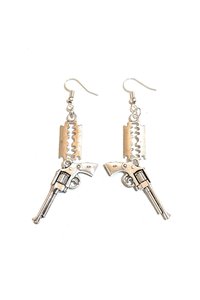 Orecchini Pendenti Pistola Lama di Rasoio