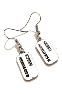 Orecchini Pendenti Logan Medagliette militare