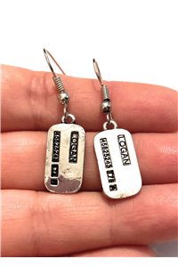 Orecchini Pendenti Logan Medagliette militare