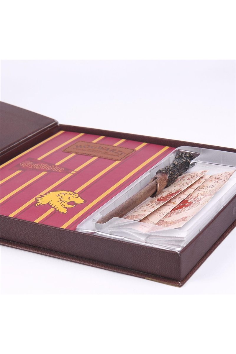 Set Cartoleria Harry Potter Mappa del Malandrino Bacchetta e Notebook Gryffindor