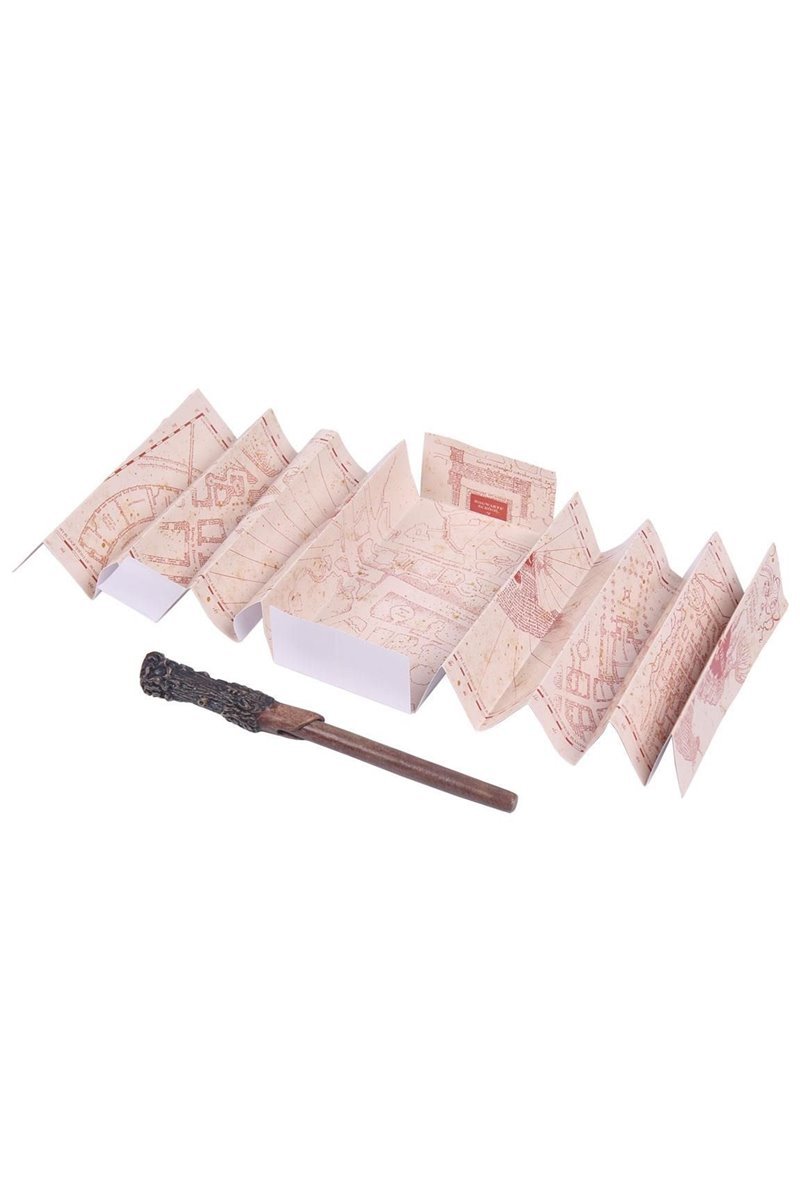 Set Cartoleria Harry Potter Mappa del Malandrino Bacchetta e Notebook Gryffindor