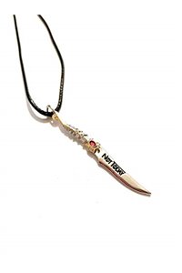 Collana Pugnale incisione Not Today