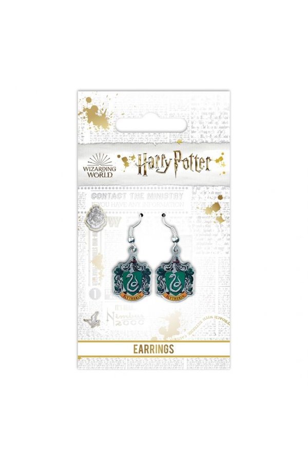 Orecchini Pendenti Serpeverde Ufficiali Harry Potter Con Confezione Originale Slytherin