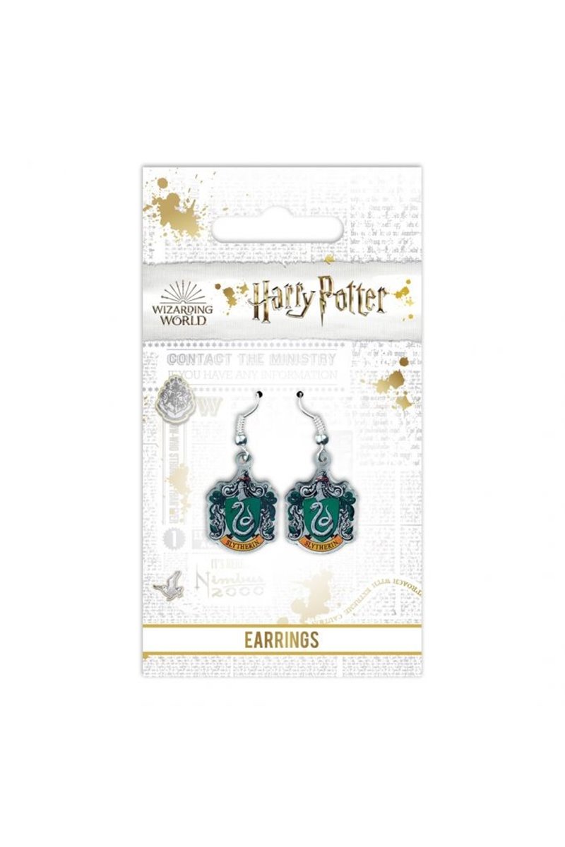 Orecchini Pendenti Serpeverde Ufficiali Harry Potter Con Confezione Originale Slytherin