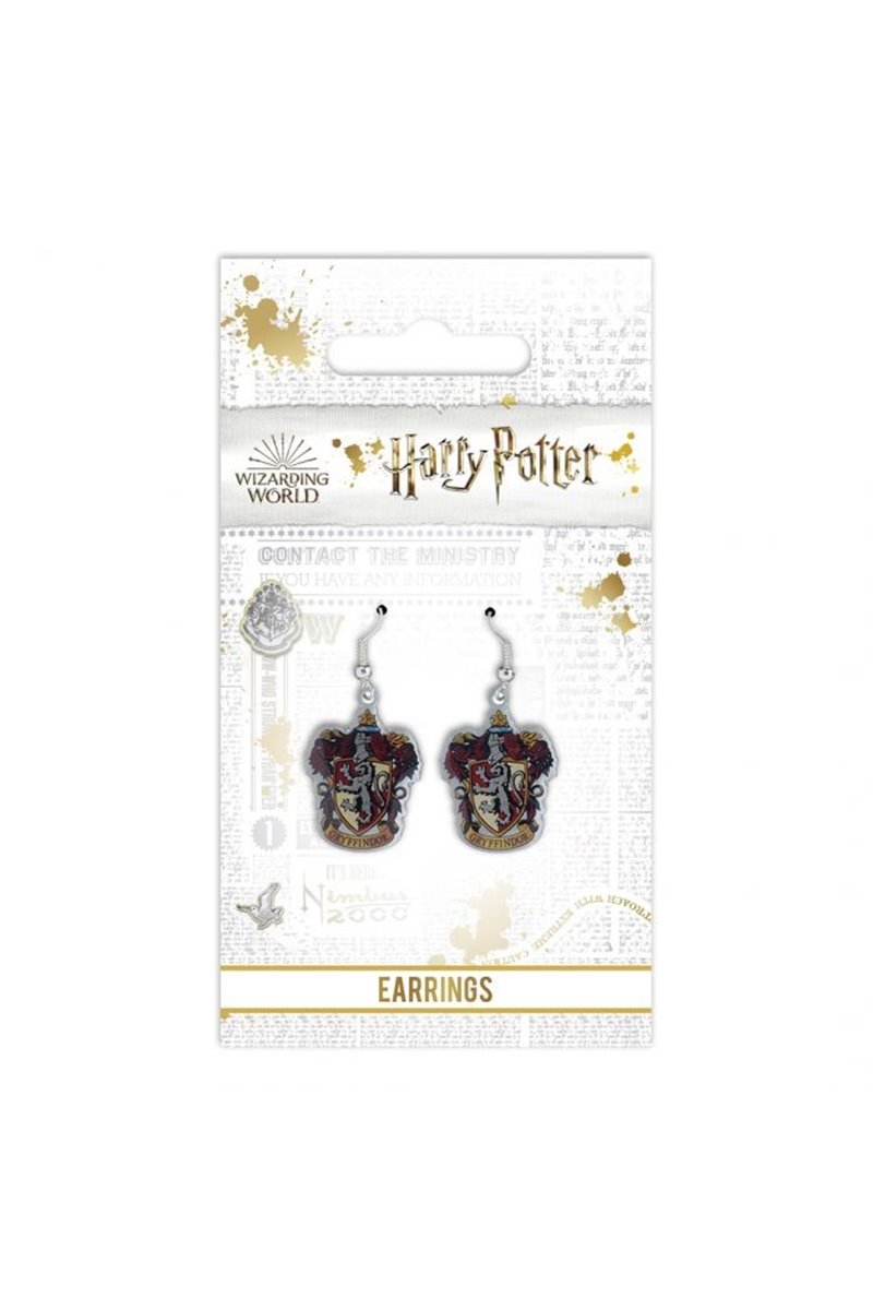 Orecchini Pendenti Stemma Grifondoro Ufficiali Harry Potter Gryffindor