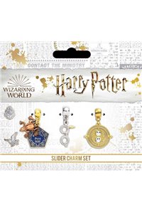 Set Charms Ufficiali Harry Potter Giratempo Cioccorana Occhiali Saetta Ciondoli A Cursore