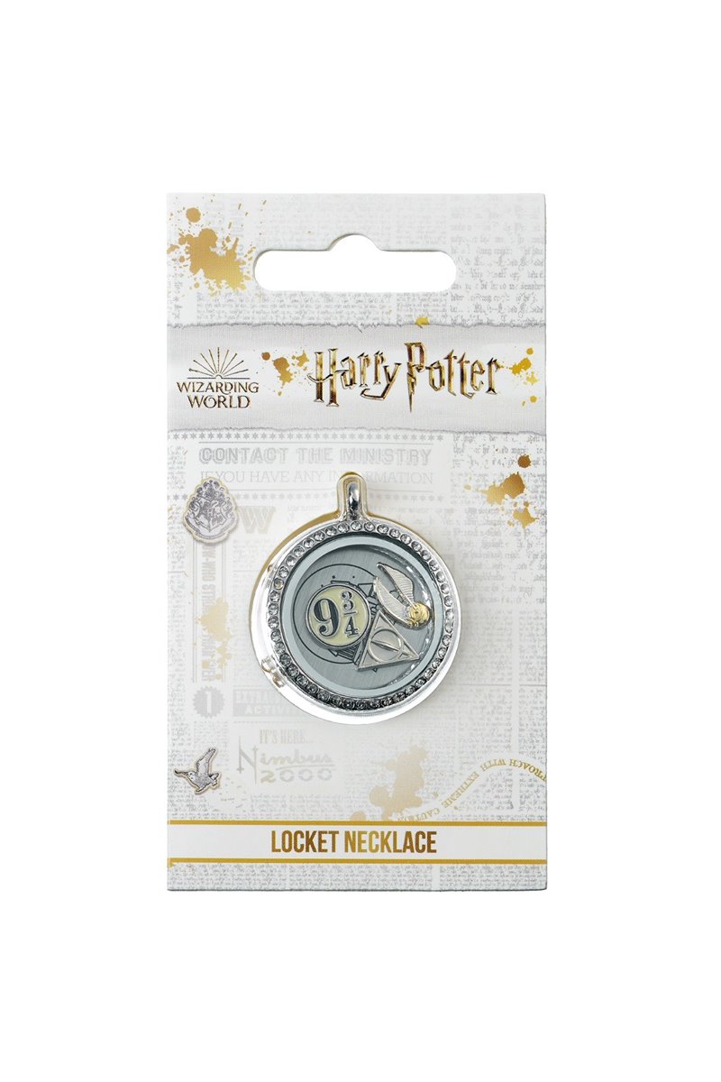 Collana con Ciondolo Apribile e Tre Charms Harry Potter Ufficiale Locket