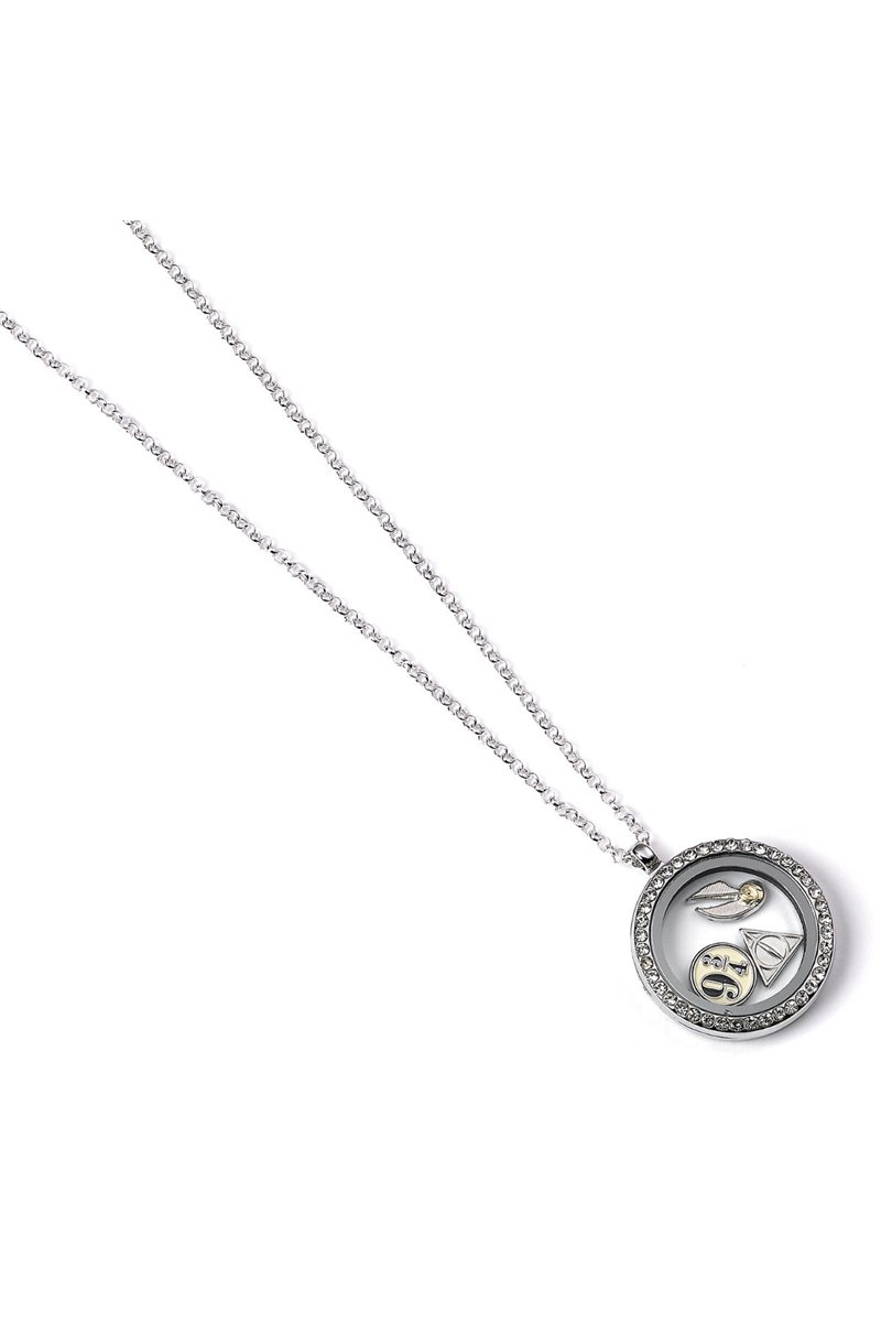 Collana con Ciondolo Apribile e Tre Charms Harry Potter Ufficiale Locket