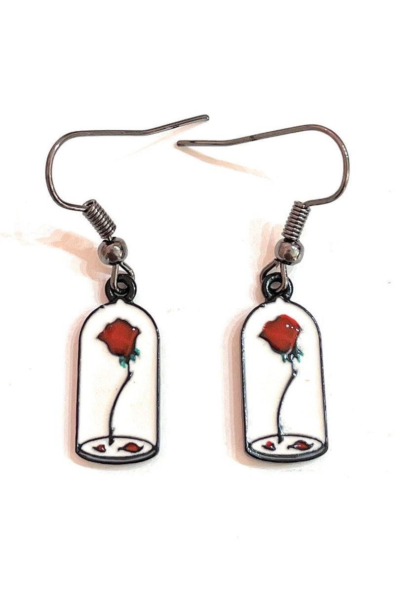 Orecchini Pendenti Teca La Rosa Incantata