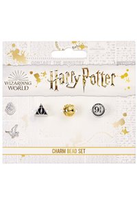 Set Tre Charms a Scorrimento I Doni della Morte Boccino D'oro Binario 9 3/4 Ufficiali Harry Potter