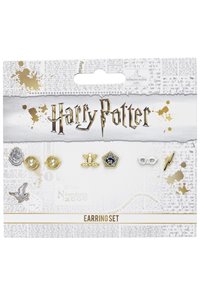 Set Tre Paia di Orecchini harry potter a Lobo Giratempo Cioccorana Saetta Occhiali Ufficiali
