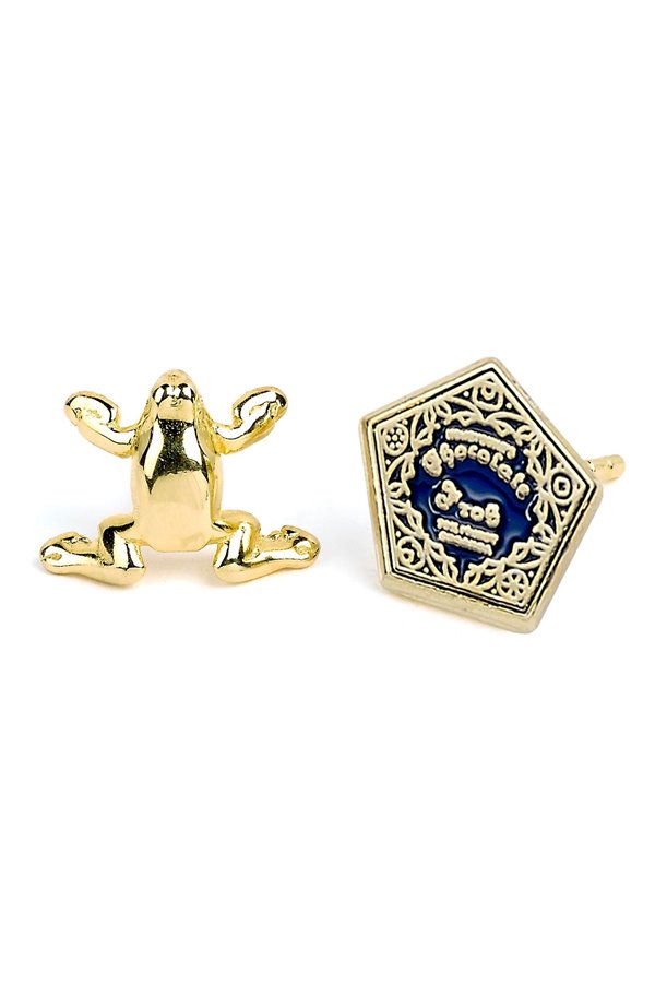 Set Tre Paia di Orecchini harry potter a Lobo Giratempo Cioccorana Saetta Occhiali Ufficiali 2