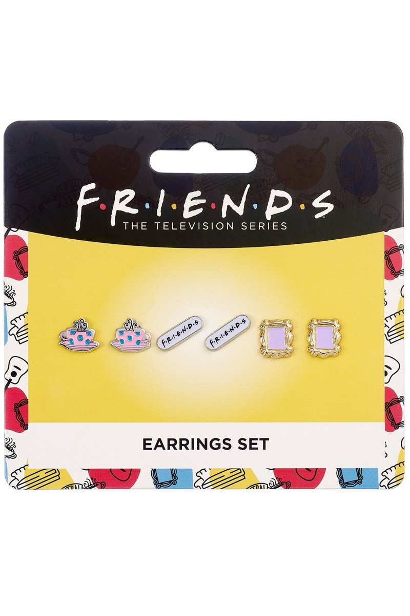 Set Tre Paia di Orecchini a Lobo Ufficiali Friends