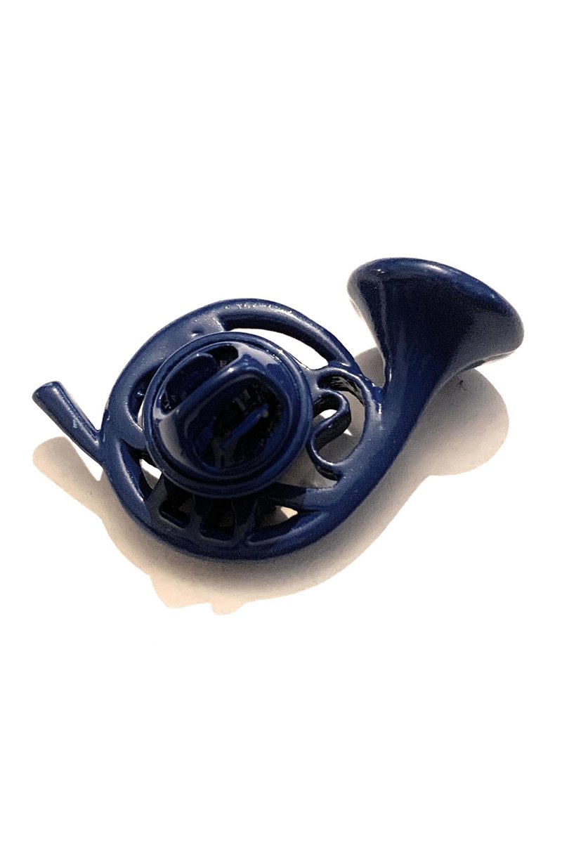 Spilla Corno Blu Francese alla fine Arriva Mamma