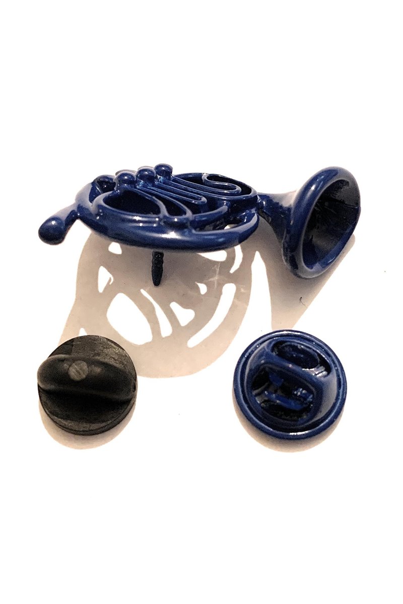 Spilla Corno Blu Francese alla fine Arriva Mamma