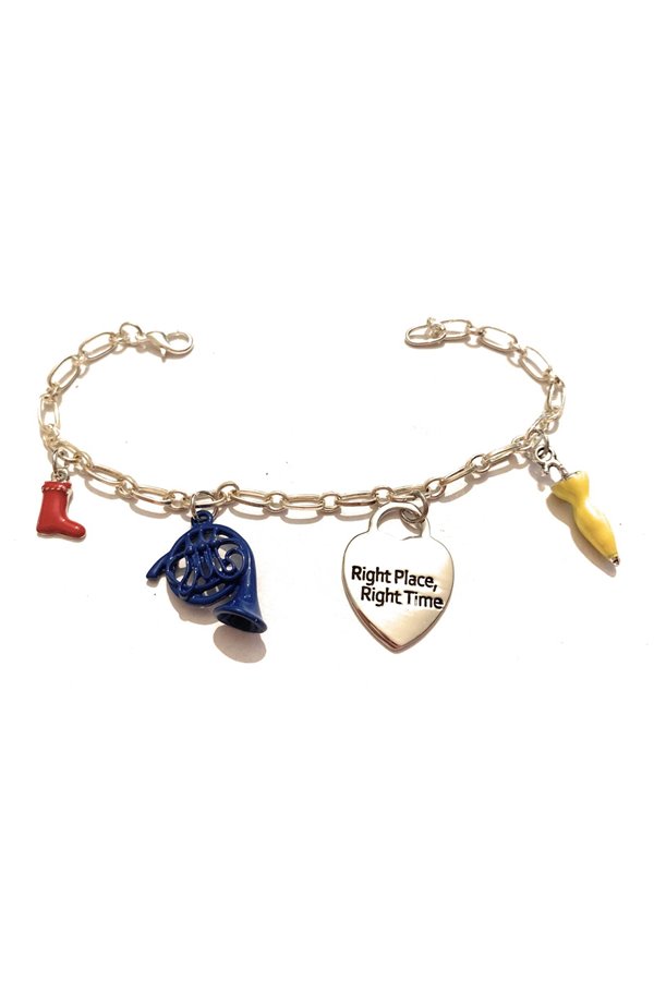 Bracciale How I Met Your Mother HIMYM Ombrello Giallo Corno Blu Francese Stivale Right Place Right Time