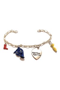 Bracciale How I Met Your Mother HIMYM Ombrello Giallo Corno Blu Francese Stivale Right Place Right Time