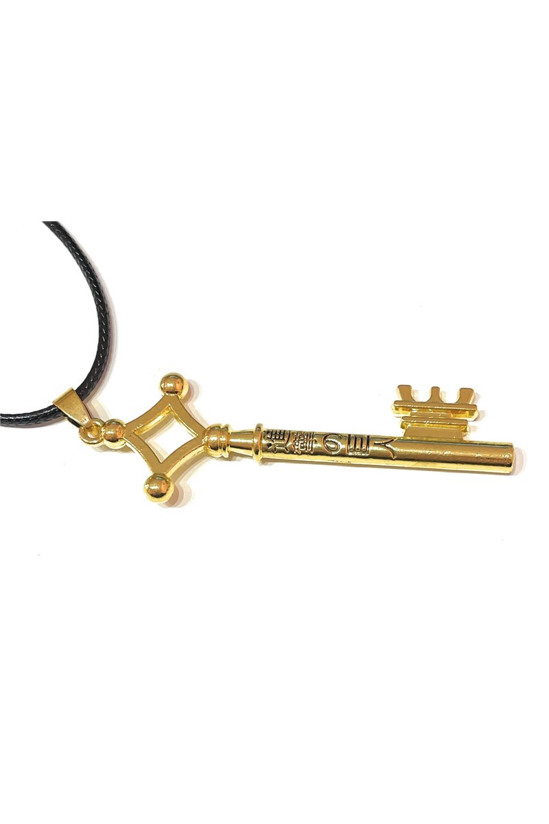 Collana Chiave Eren Dorata Con Incisioni