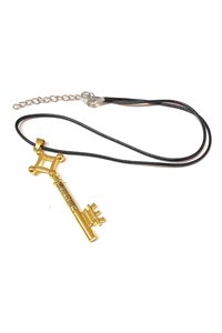 Collana Chiave Eren Dorata Con Incisioni
