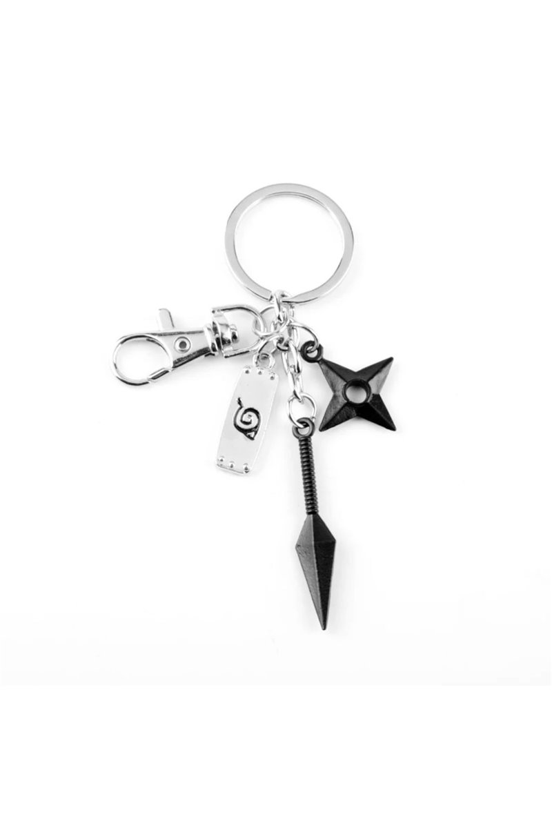 Portachiavi Kunai Shuriken Villaggio della Foglia Coltello