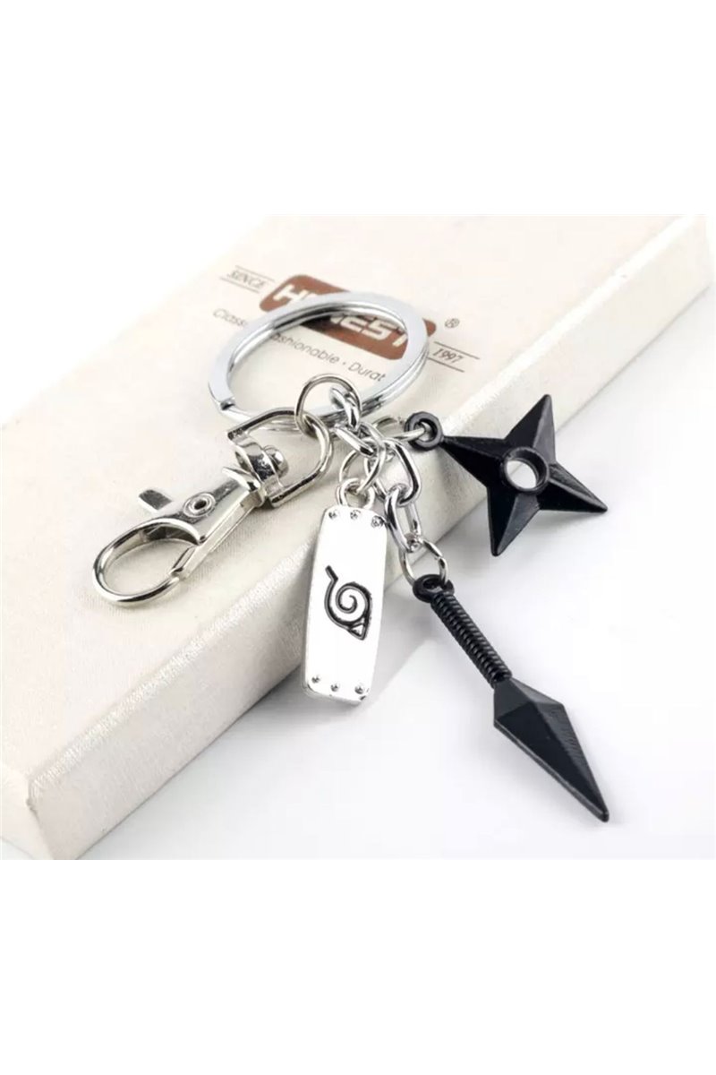 Portachiavi Kunai Shuriken Villaggio della Foglia Coltello