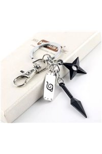 Portachiavi Kunai Shuriken Villaggio della Foglia Coltello