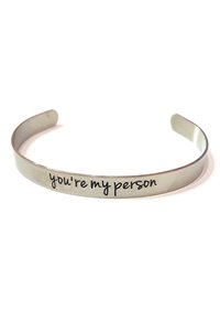 Bracciale Bangle You're My Person Incisione