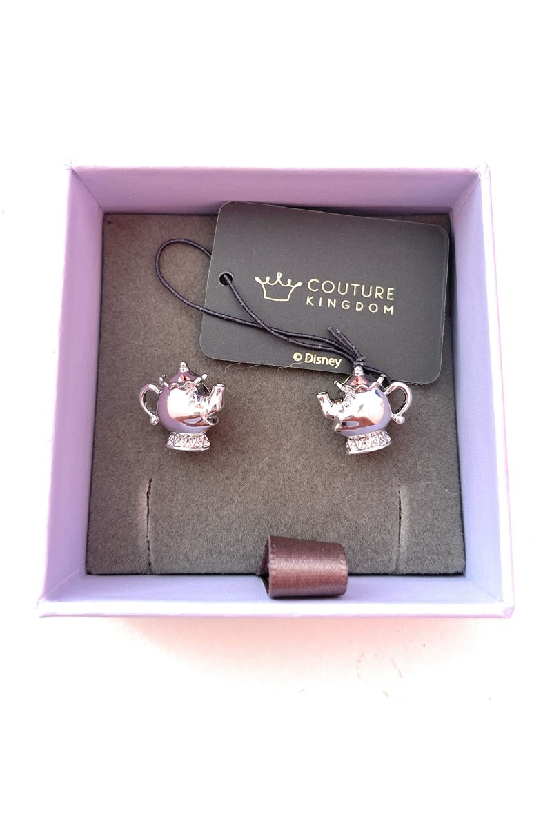 Orecchini Disney La Bella e la Bestia Mrs Bric Mrs Potts Beauty and The Beast