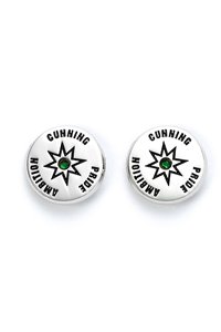 Set 3 Paia di Orecchini Serpeverde Slytherin Ufficiali Harry Potter