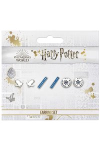 Set 3 Paia di Orecchini a Lobo Corvonero Ravenclaw Ufficiali Harry Potter