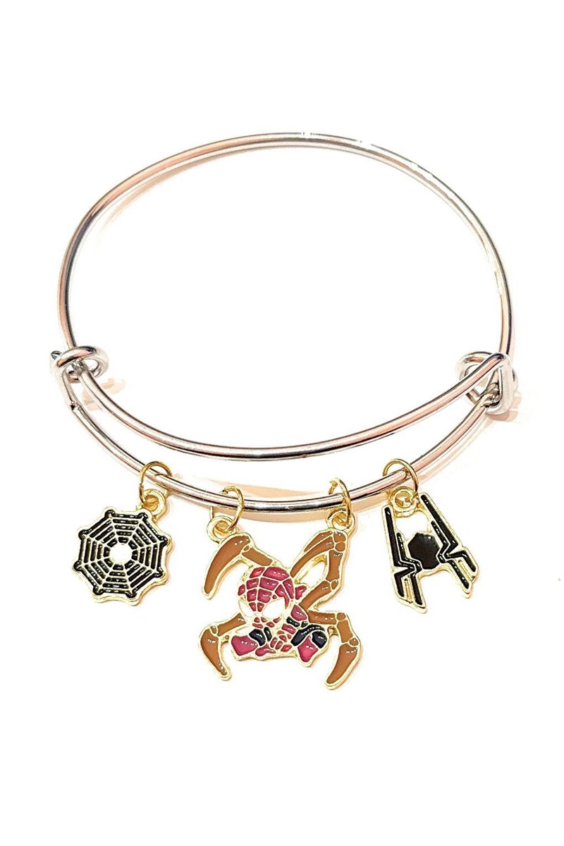 Bracciale Rigido Bangle Uomo Ragnatela