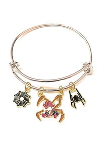 Bracciale Rigido Bangle Uomo Ragnatela