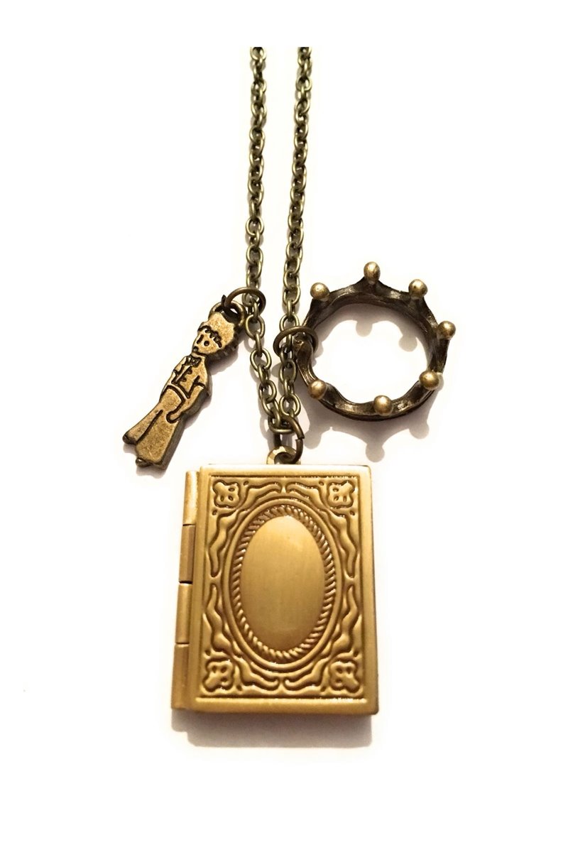 Collana Libro Portafoto Corona Principe Rosa Interna