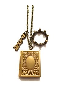 Collana Libro Portafoto Corona Principe Rosa Interna