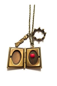 Collana Libro Portafoto Corona Principe Rosa Interna