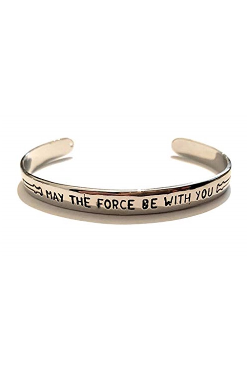 Bracciale Incisione "May The Force Be With You" Che la Forza Sia Con Te