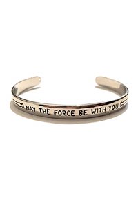 Bracciale Incisione "May The Force Be With You" Che la Forza Sia Con Te
